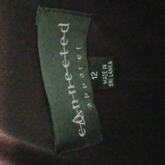 Black strapped dress by Connected Apparel size 12 - Picture 4 of 4